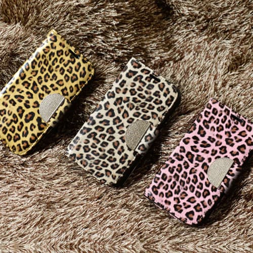 Leopard diary case for Smart Phone-Tablet